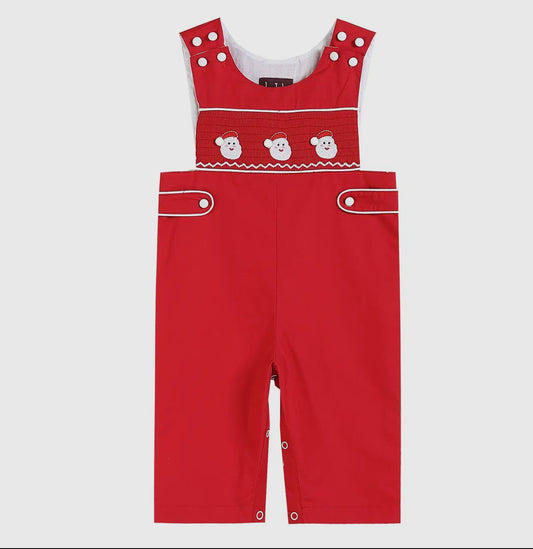 Lil Cactus Smocked Santa Longall - PRE-ORDER ONLY
