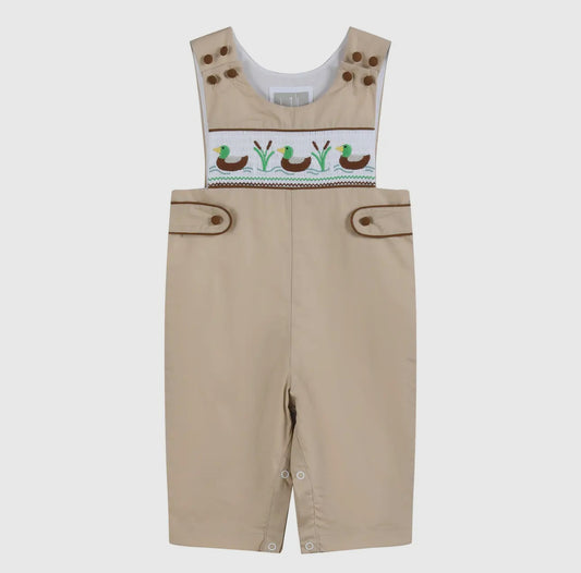 Lil Cactus Light Brown Smocked Longall - PRE-ORDER ONLY