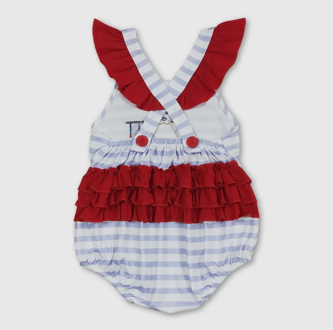 Sleeveless Stripe Dog 4th of July Bubble